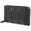Jimmy Choo Jimmy Choo Carnaby Embossed Star Stud Wallet in Black 183 CARNABY IXS BLACK/BLACK