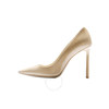 Jimmy Choo Ladies  24/7 Nude Romy85 Close PatLeather High Heel Pumps 247 ROMY 85 PAT NUDE