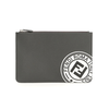 Fendi Men's Leather Pouch in Gray 7N0078-A4NR-F0X2Q