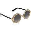 Jimmy Choo Dark Grey Gradient Round Sunglasses GEM/S 489O 48 GEM/S 489O 48