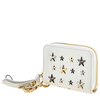 Jimmy Choo Ladies Cadet Zipard Leather W Stars 184 CADET LTR WHITE/METALLIC MIX