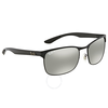 Ray Ban Polarized Silver Mirror Chromance Rectangular Sunglasses RB8319CH 186/5J 60