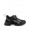 Gucci Men's Black Leather Flashtrek Sneaker 543149 GGZ80 1079