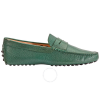 Tod's Men's Light English Green Gommini Moccassin Driver Shoes XXM0EO00010BUKV808