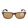 Ray Ban New Wayfarer Polarized Brown Sunglasses RB2132 902/57 55