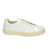 Salvatore Ferragamo Men's White Cube Woven Sneaker 02B619 711344