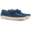 Tod's Men's Grained Leather Loafers in Abyss XXM0YT00050RE0T603