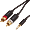 AmazonBasics 3.5mm to 2-Male RCA Adapter Cable - 4 Feet