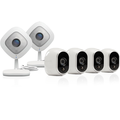Arlo by NETGEAR Security Camera Kit – 4 Wire-Free Indoor/Outdoor HD Cameras & 2 Arlo Q 1080p HD Indoor Cameras | Night Vision (VMK3500)