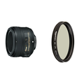 Nikon AF-S FX NIKKOR 50mm f/1.8G Lens with Auto Focus and Circular Polarizer Filter - 58 mm