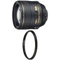 Nikon AF-S FX NIKKOR 85mm f/1.4G Lens with Auto Focus for Nikon DSLR Cameras with UV Protection Lens Filter - 77 mm