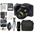 Canon PowerShot SX420 IS Digital Camera (Black) with 20MP, 42x Optical Zoom, 720p HD Video & Built-In Wi-Fi + 64GB Card + Reader + Grip + Spare Battery and Charger + Tripod + Complete Accessory Bundle