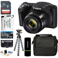 Canon PowerShot SX420 IS Digital Camera (Black) with 20MP, 42x Optical Zoom, 720p HD Video and Built-In Wi-Fi + 32GB Card + Reader + Spare Battery + Tripod + Digital Camera Accessory Bundle