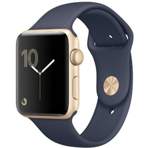 Apple Watch Series 2 42mm (Gold Aluminum Case, Midnight Blue Sport Band) MQ152LL/A
