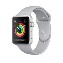 Apple Watch Series 3 - GPS - Silver Aluminum Case with Fog Sport Band - 38mm