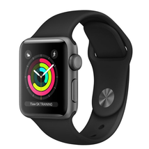 Apple Watch Series 3 - GPS - Space Gray Aluminum Case with Black Sport Band - 38mm