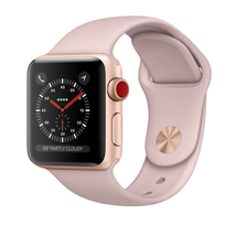 Apple Watch Series 3 - GPS - Gold Aluminum Case with Pink Sand Sport Band - 38mm