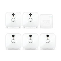 Blink Home Security Camera System with Motion Detection, HD Video, Battery-Powered, Cloud Storage and Wall Mount for Your Smartphone - 5 Camera Kit