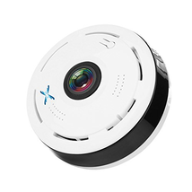 SamHity IP Camera Wireless Wifi 360 Degree Panoramic 2.0 Megapixel 1080P 2.4GHZ Security Camera Super Wide Angle Support IR Night Motion Detection Keep Your Pet & Home Safe (mini)
