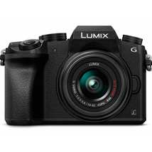 PANASONIC LUMIX G7 4K Mirrorless Camera, with 14-42mm MEGA O.I.S. Lens, 16 Megapixels, 3 Inch Touch LCD, DMC-G7KK (USA BLACK)