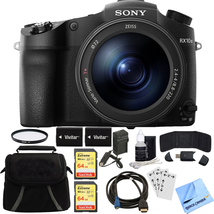 Sony DSC-RX10M III Cyber-shot 4K Video 20.1MP Digital Camera 64GB Memory Card Bundle includes Camera, Bag, 2 64GB SDXC Memory Cards and more