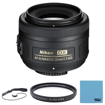 Nikon AF-S DX NIKKOR 35mm f/1.8G Lens with Auto Focus for Nikon DSLR Cameras