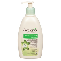 Aveeno Positively Radiant Body Lotion 12oz Pump
