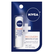 Nivea Recovery Medicated Lip Care Spf#15 0.17oz (6 Pieces)