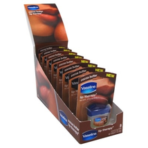 Vaseline Lip Therapy Cocoa Butter 0.25oz Jar (8 Pieces)Display