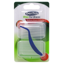 Dentek Wax For Braces Fresh Mint Twin Pac