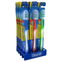 Oral-B Toothbrush Shiny Clean #35 Soft (12 Pieces) Display