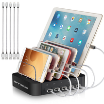 AnnBos Charging Station 5 Port Cell Phone usb Hub Charger Dock Station