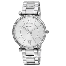 ​Đồng hồ ES-4341 Fossil Carlie Three-Hand Stainless Steel Watch