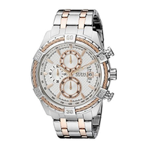 Đồng hồ GUESS Men's U0522G4 Stainless Steel & Rose Gold-Tone Chronograph Watch with Date Function