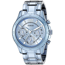 Đồng hồ GUESS Women's U0704L2 Iconic Sky Blue Watch with Multi-Function Dial