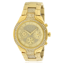 Đồng hồ GUESS Gold-Tone Glitzy Sport Dress Watch