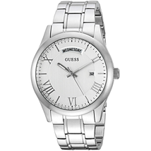 Đồng hồ GUESS Women's Stainless Steel Casual Watch with Day and Date Display, Color: Silver-Tone (Model: U0994L1)