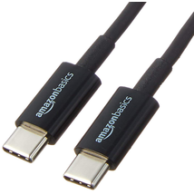 Dây cáp AmazonBasics USB Type-C to USB Type-C 2.0 Cable - 6 Feet (1.8 Meters) - Black