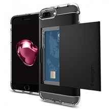 Spigen Crystal Wallet Case for Apple iPhone 7 Plus / 8 Plus - Black