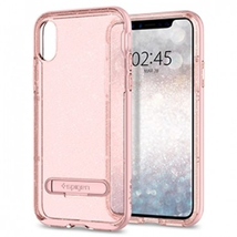 Spigen Crystal Hybrid Glitter Case for Apple iPhone X - Rose Quartz
