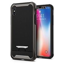 Spigen Reventon Case w/ Tempered Glass for Apple iPhone X - Gunmetal