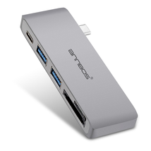 Cổng Chia USB-C Hub AnnBos 5-In-1 Type C Card Reader & HUB (Grey)