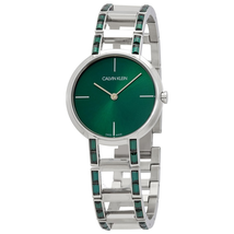 Calvin Klein Cheers Quartz Green Dial Ladies Watch K8NT3XWL