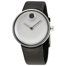 Movado Edge Silver Aluminum Dial Men's Watch 3680001
