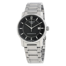 Tissot T-Classic Titanium Automatic Black Dial Men's Watch T0874074405700 T087.407.44.057.00