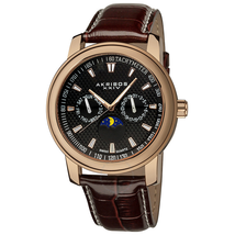 Akribos XXIV Akribos Ultimate Multi-Function Rose Gold-Tone Men's Watch AK573RG