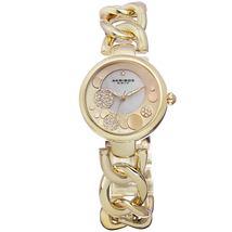 Akribos XXIV Gold-Tone Ladies Watch AK678YG