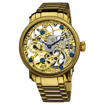 Akribos XXIV Manual Wind Gold-tone Stainless Steel Men's Watch AK525YG