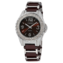Akribos XXIV Crystal Brown Dial Ladies Watch AK514BR