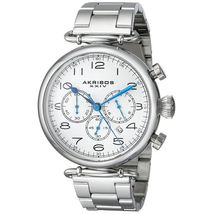 Akribos XXIV Akribos Grandiose Silver Dial Chronograph Men's Watch AK764SS